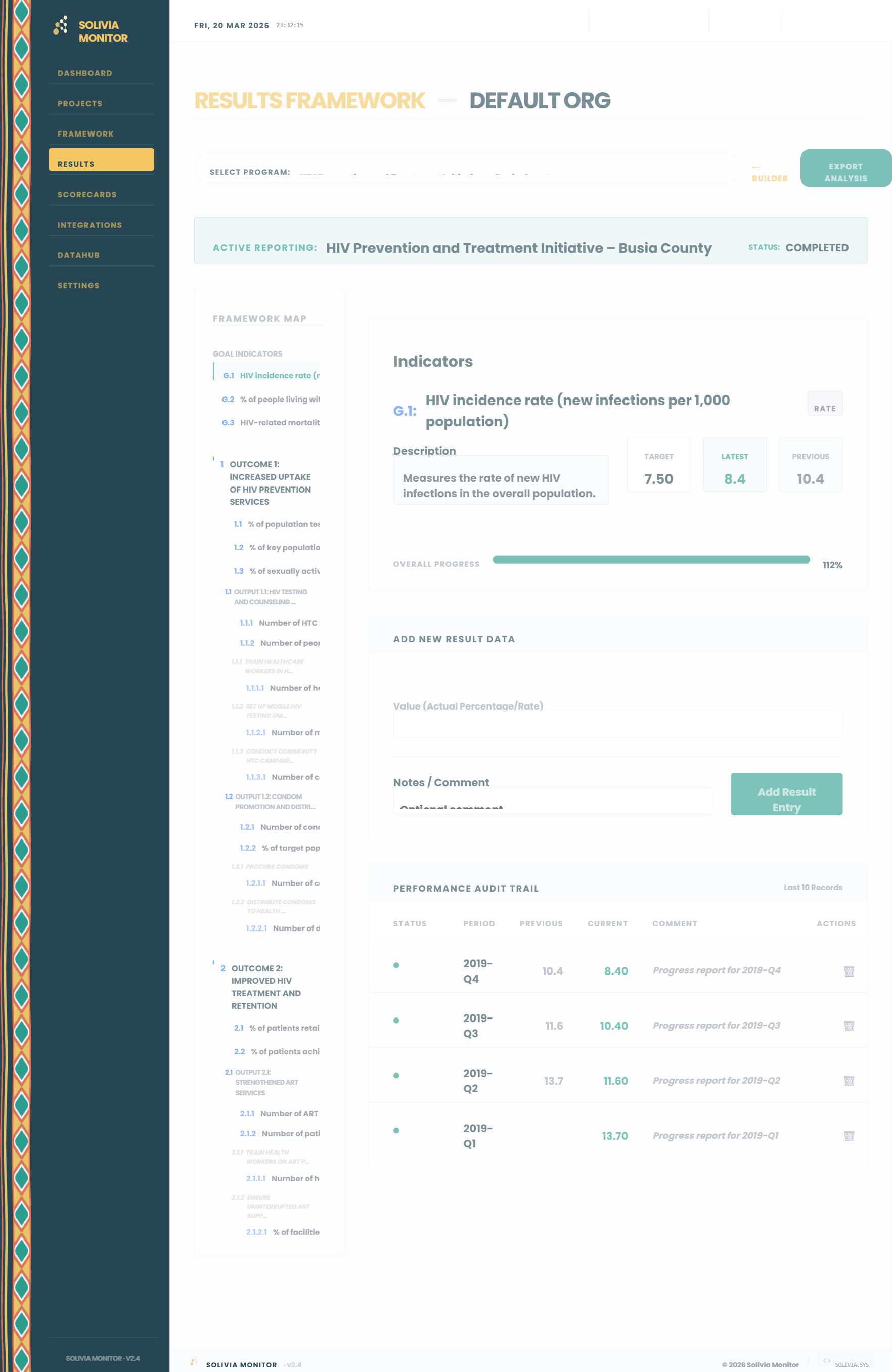 Results Tracking